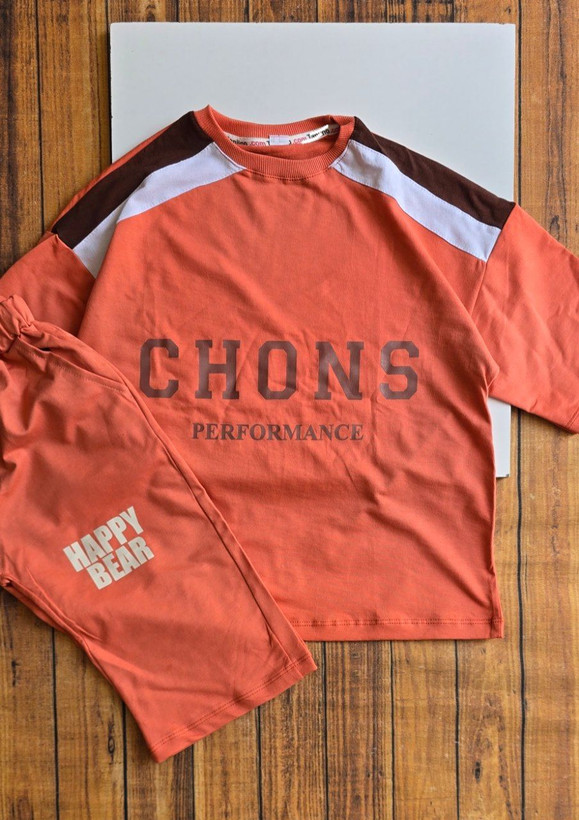 ست تیشرت و شلوارک پسرانه سایز ۶۰ و ۶۵ مدل CHONS