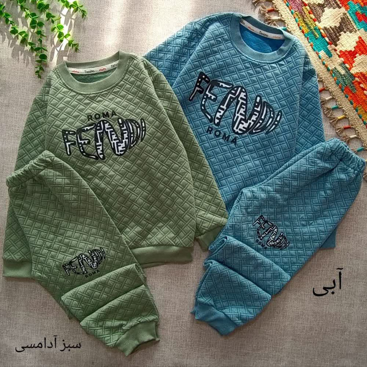 ست بلوز و شلوار ژاکارد مدل fendi طرح اسپرت سایز بندی ۴۰ ،۴۵،۵۰،۵۵،۶۰،۶۵